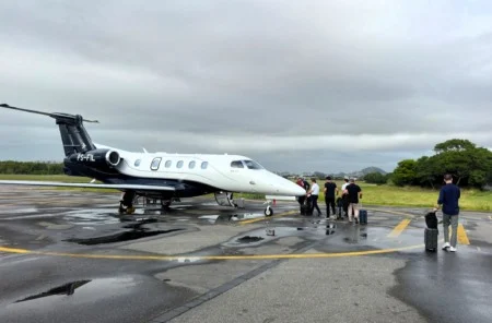 Aeroporto de Vitória realiza seu primeiro voo internacional de passageiros