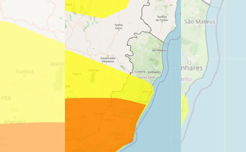 Cidades do ES têm risco de tempestades e ventos de até 100 km/h 