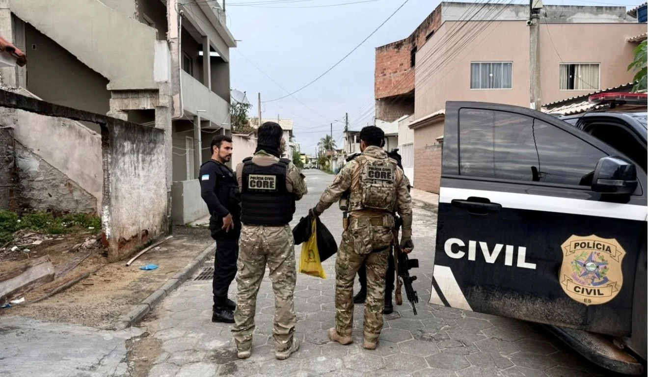 Polícia Civil cumpre mandados contra tráfico e homicídios no Norte e Sul do ES